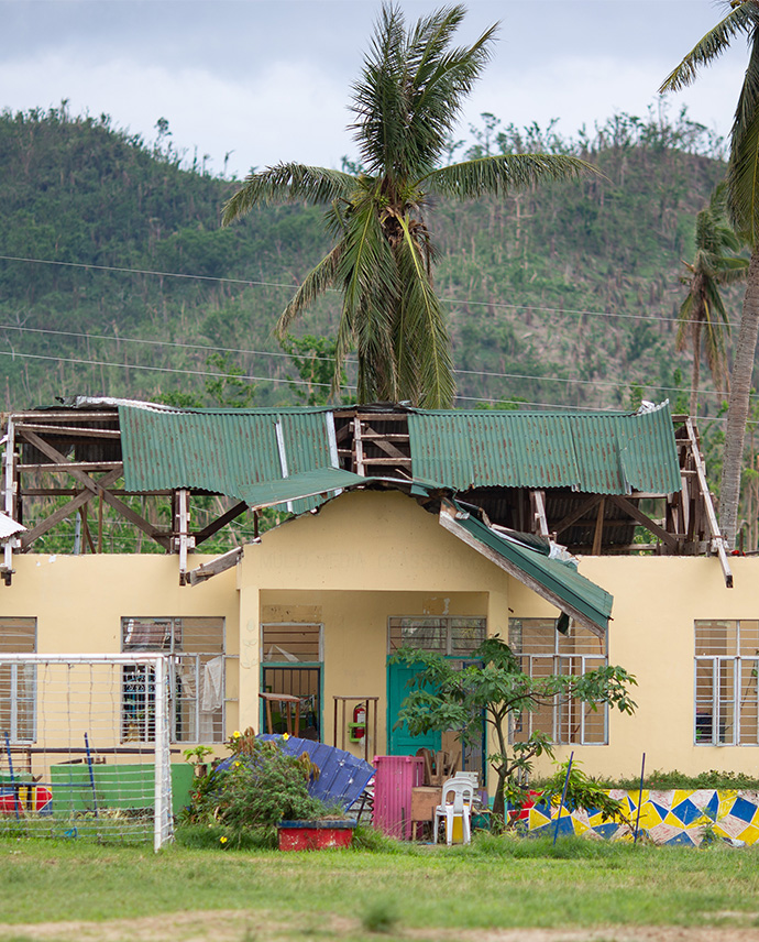 A damaged building in the Philippines (Earvin Perias/ World Food Programme)